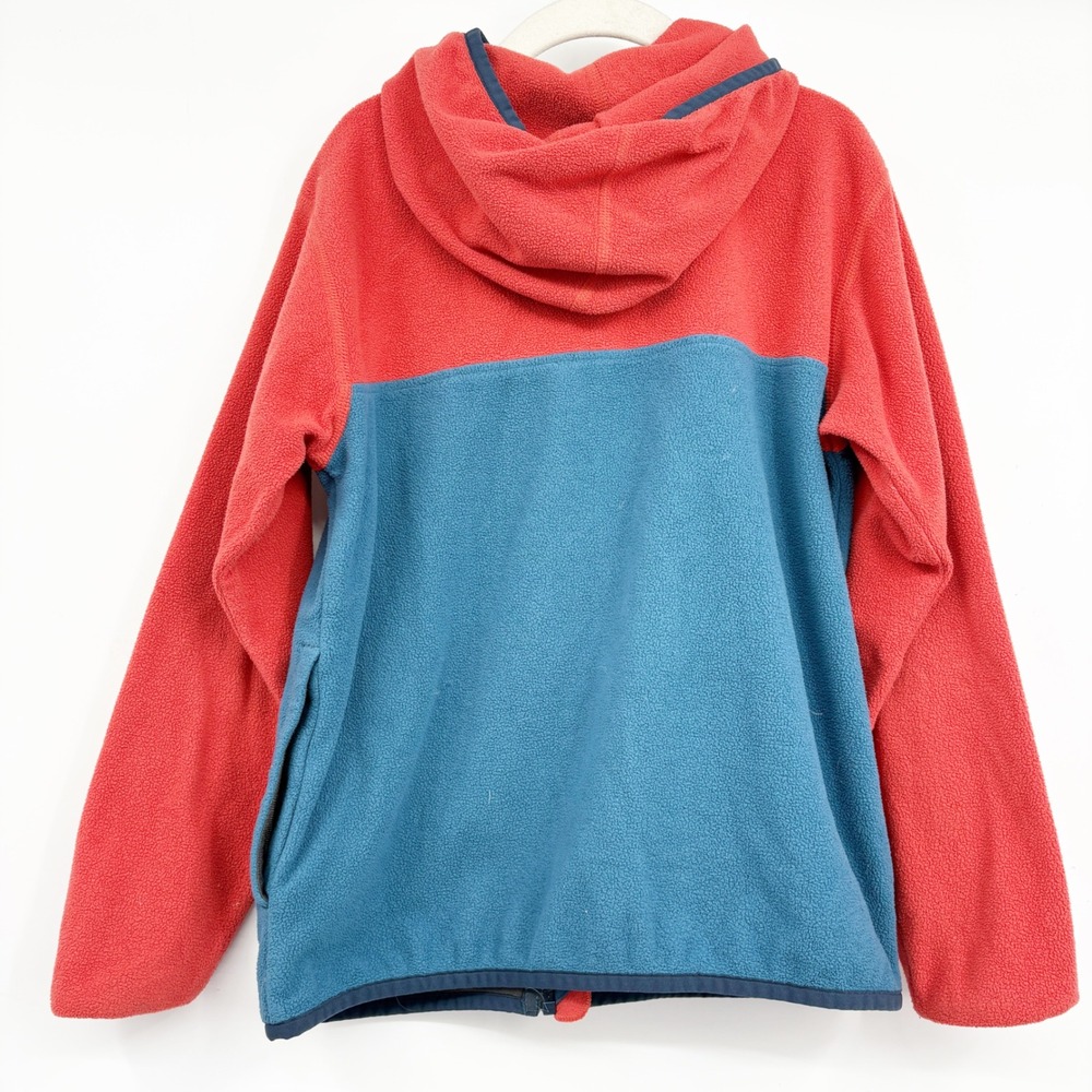 Patagonia Kids Red Blue Micro D Snap-T Gorpcore Hooded Fleece Jacket Size S 7/8 - Picture 7 of 7
